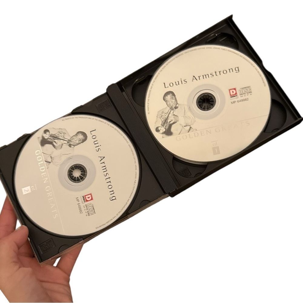 LOUIS ARMSTRONG Golden Greats CD SET - 3 discs jazz music - Black and White case - Picture 5 of 8